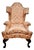 Antique Queen Anne-Style Wingback Armchair For Sale