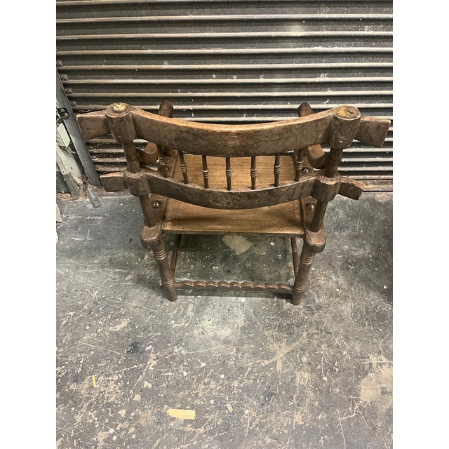 Brown Pair Antique African Baule Chief Armchairs For Sale - Image 8 of 11