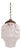 Art Deco Pendant Light in Frosted Clear Glass, 1930s For Sale