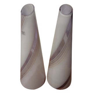 Murano Cone Table Lamps, 1970s, Set of 2 For Sale