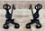 19th Century French Wrought Iron Andirons, Set of 2 For Sale - Image 4 of 6