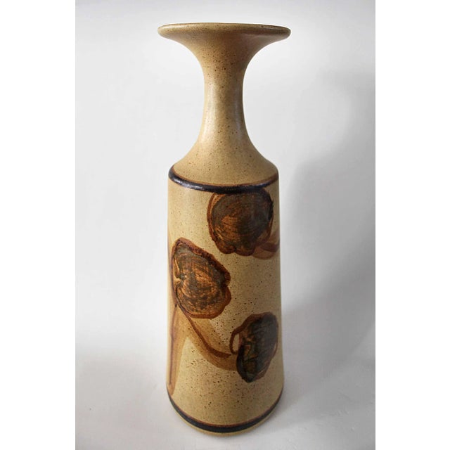 Mid Century Earthenwaree Vase For Sale - Image 4 of 4