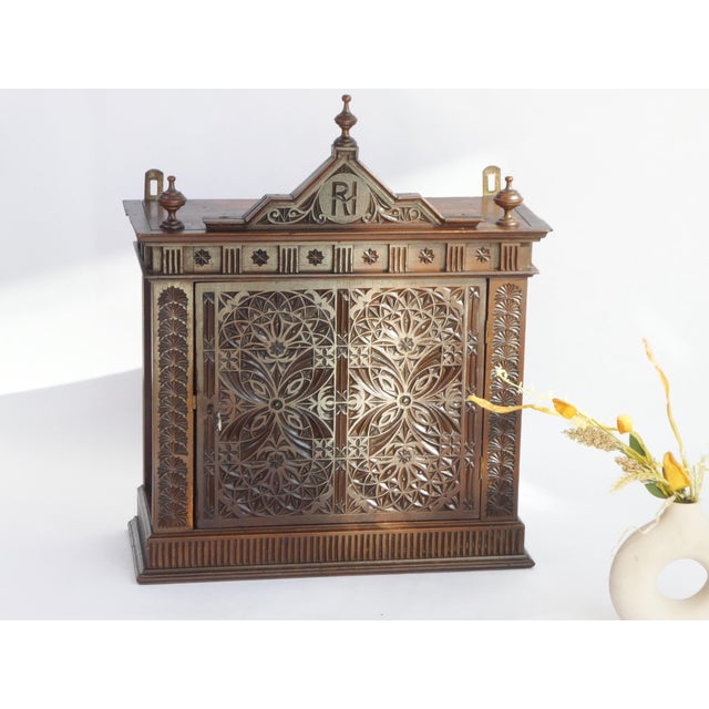 Art Nouveau Cabinet with Gothic Elements, 1890s For Sale - Image 3 of 15