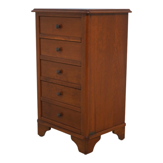 Grange Cherry French 5 Drawer Bedside Chest Nightstand For Sale
