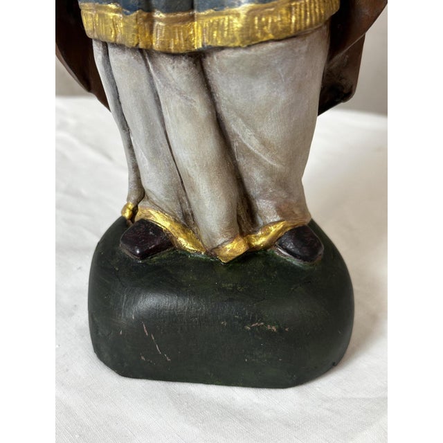 19th Century Wooden Virgin Mary, 1800s For Sale - Image 6 of 13