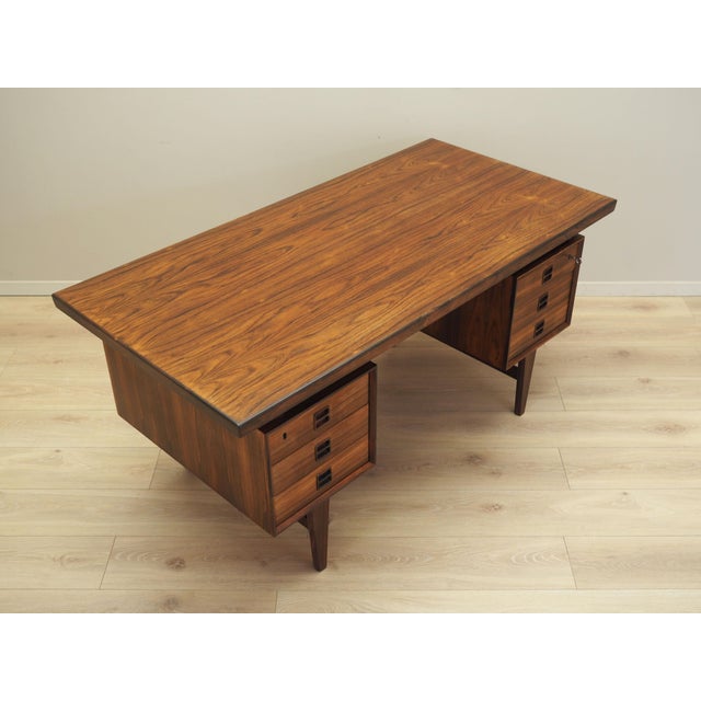 Danish Rosewood Desk, 1960s For Sale - Image 6 of 18