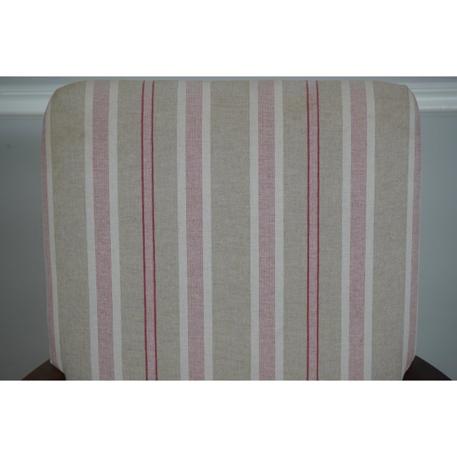 1970s Pair of Kittinger Mahogany Queen Anne Style Arm Chairs For Sale - Image 5 of 18
