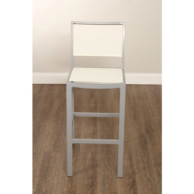 Janus Et Cie 'Koko II' Set of Four Aluminum And Mesh Barstools For Sale In Philadelphia - Image 6 of 12