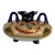 Kutani Japanese 3 Leg Porcelain Vase For Sale