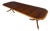 Traditional Mahogany Scallop Cornered Double Pedestal Mahogany Dining Table by Leighton Hall - Showroom Sample For Sale