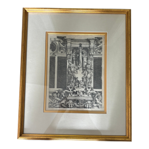 1598 Architectural Ornament Engraving by Wendel Dietterlin - Framed