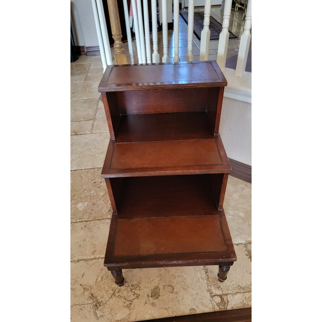 Antique Georgian Style Library/Bed Steps For Sale - Image 4 of 12