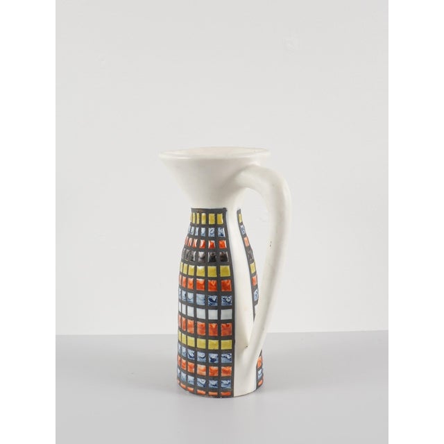 Ceramic Orangeade Service with Pitcher and Mazagrans by Roger Capron, 1950s, Set of 7 For Sale - Image 3 of 12