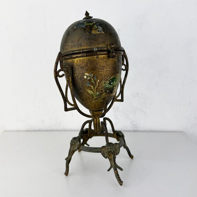 Antique Art Nouveau Egg Perfume Holder, 1890s For Sale - Image 3 of 14