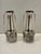 Antique Art Deco German Silver Plate Vases - Pair. For Sale - Image 4 of 4