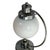 Art Deco Style Table Lamp with Opaline Glass & Metal Base For Sale - Image 6 of 8