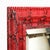 Mid-Century Molding Mirror in Red & Black Python Leather by Karl Springer For Sale - Image 11 of 16