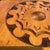 Wood 1910s Antique Oak Tea Table 4 Legged Art Carved For Sale - Image 7 of 10
