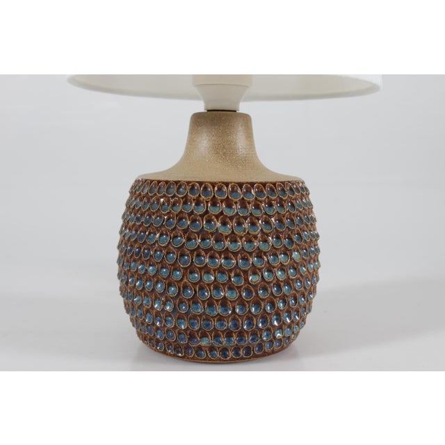 1960s Modern Danish Stoneware Table Lamp with Drop Shaped Design from Søholm, 1960s For Sale - Image 5 of 11
