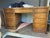 Vintage Mid Century Modern Hollywood Regency Faux Bamboo Campaign Executive Desk by Sligh Furniture For Sale - Image 12 of 12