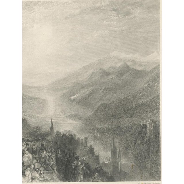 19th Century T.A. Prior, Heidelberg After j.m.w. Turner, 1880, Paper Engraving For Sale - Image 5 of 9