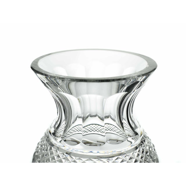 Contemporary Late 20th Century Waterford Crystal Urn Shape Flower Vase For Sale - Image 3 of 5