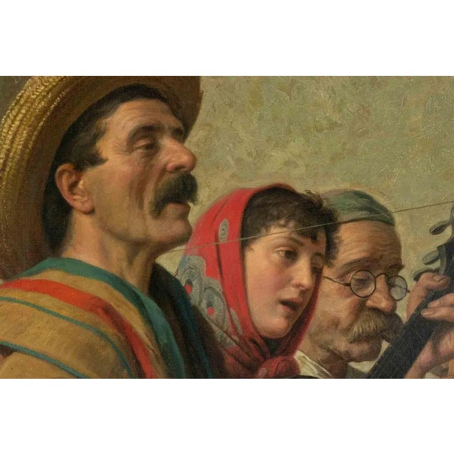 The Little Concert (Concertino) is an original oil on canvas realized by the italian painter Niccolò Cecconi (1835-1901)...