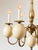 Vintage Queen Anne Brass and Faux Ostrich Egg Chandelier For Sale - Image 4 of 5