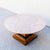 Vintage Pink Travertine Pedestal Base Coffee Table by Hekman For Sale - Image 14 of 18