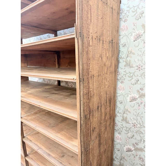 Wood Large Vintage Cabinet with Drawers, 1940s For Sale - Image 7 of 18