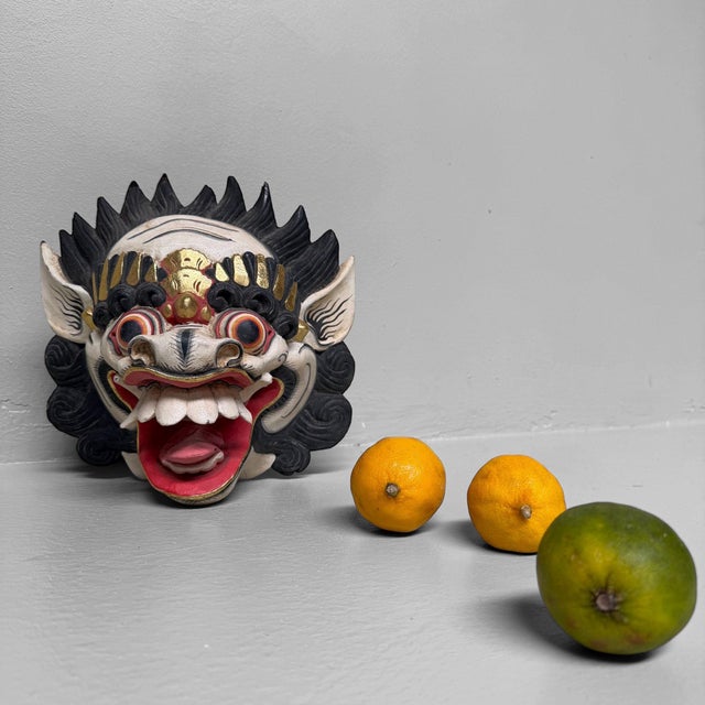 Wooden Barong Mask Wall Decoration, 1980s, Indonesia For Sale - Image 4 of 10