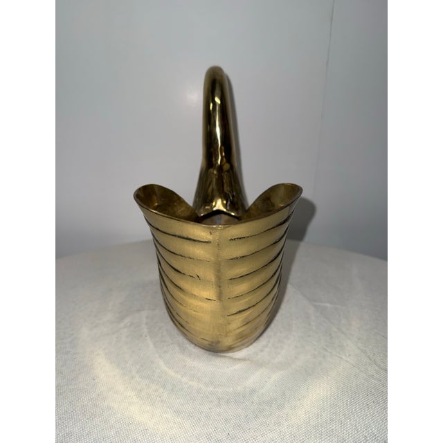 1980s 1980s Brass Swan Planter For Sale - Image 5 of 9