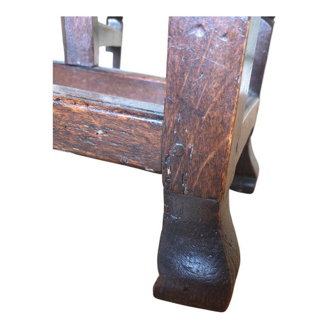 17th Century William & Mary Oak Gateleg Dining Table from Elaine Phillips Provenance, 1690 For Sale - Image 14 of 16