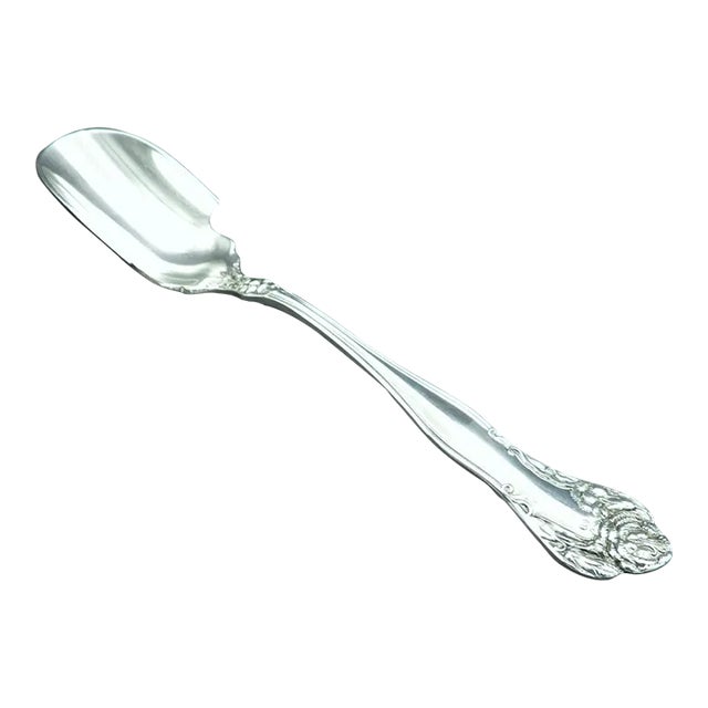 Antique International Sterling Silver Stratford Art Nouveau Cheese Scoop 1902 For Sale