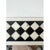 Art Deco Style Black & White Resin Diamond Design Wall, Table or Mantel Mirror For Sale - Image 12 of 12
