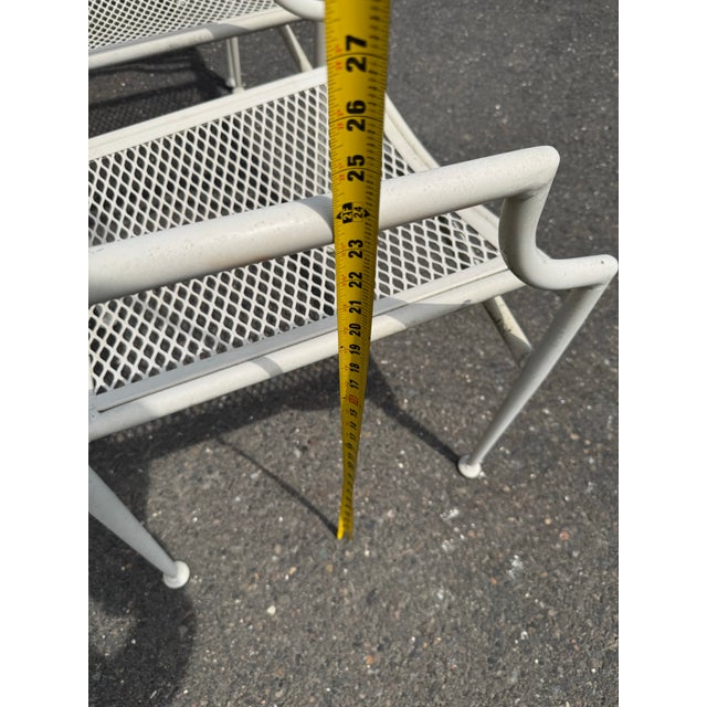 Metal Vintage Aluminum Garden Chair Set of 4 For Sale - Image 7 of 7