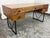 Industrial Crate & Barrel Atwood Rustic Industrial Desk For Sale - Image 3 of 13