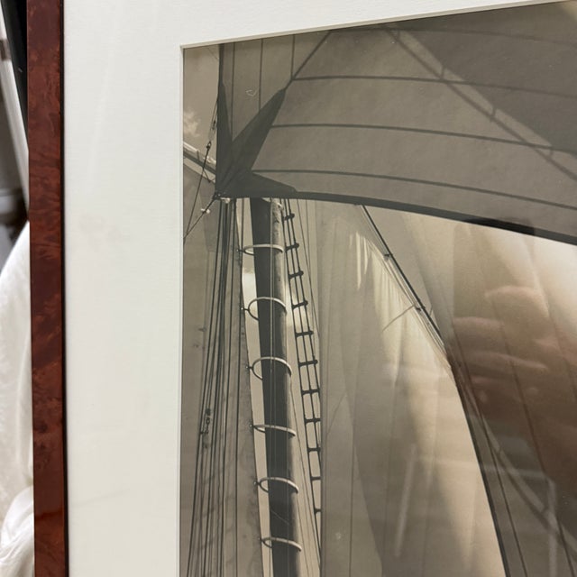 Pair of Framed Michael Kahn Sailboat Photos For Sale - Image 12 of 16