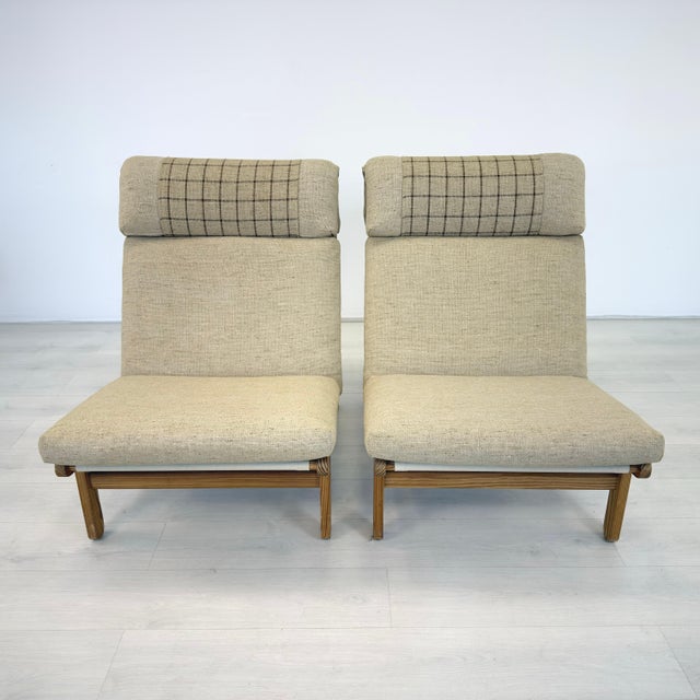 Mid-Century Modern Bernt Petersen Danish Lounge Chairs – A Pair For Sale - Image 3 of 12