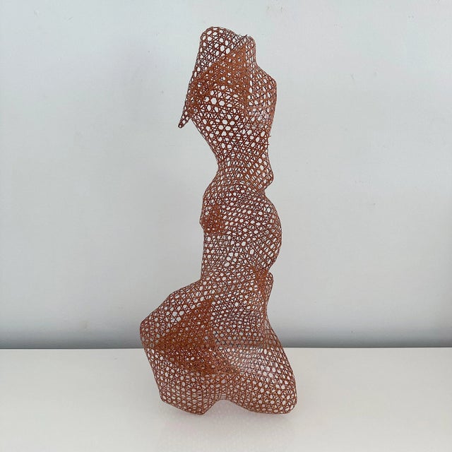 Morigami Jin (Japanese, Born 1955) Freeform Organic Figural Rattan Sculpture For Sale - Image 4 of 11