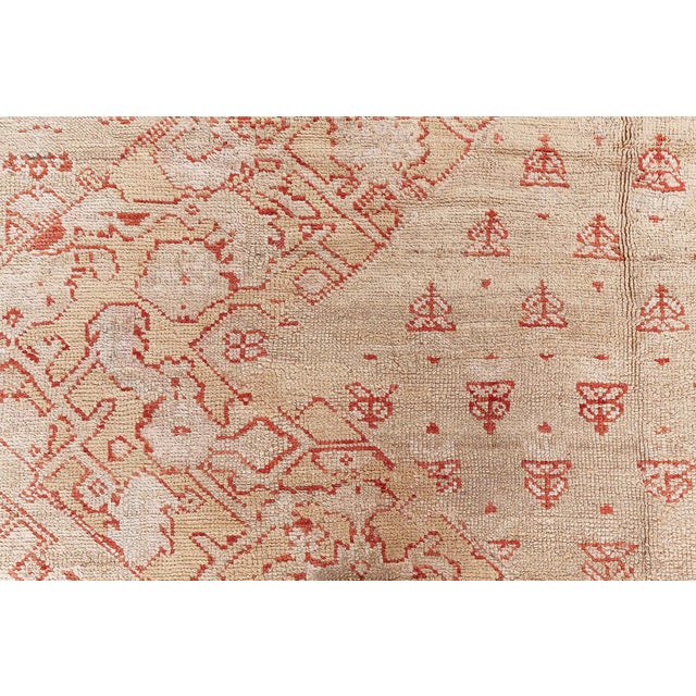 Early 20th Century Turkish Oushak Rug For Sale - Image 4 of 10