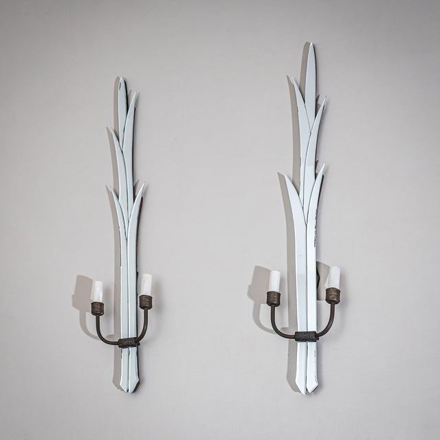 1930s 1930s Mirrored Wall Sconces, Attributed to Luigi Fontana - a Pair For Sale - Image 5 of 8