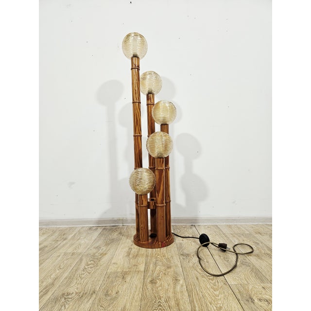 Vintage Floor Lamp in Brass and Metal, 1960s For Sale - Image 4 of 18