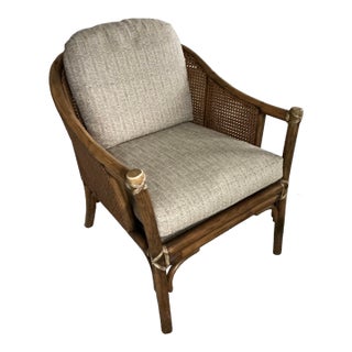 1980s McGuire Lounge Chair For Sale