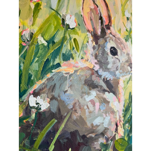 Bunny Painting I by Erin Tapp For Sale In Atlanta - Image 6 of 9