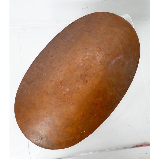 Metal Mid-Century Modern Copper Fruit Bowl, Italy, 1950s For Sale - Image 7 of 9