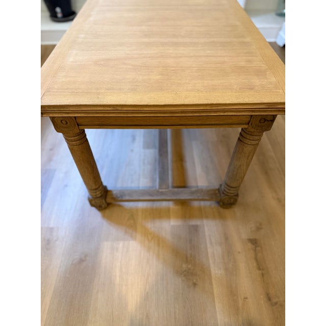 Antique French Henri II Style Oak Draw-Leaf Dining Table, 1900s For Sale - Image 11 of 18