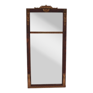 19th Century Lion Trim Entry/Pier Beveled Mirror