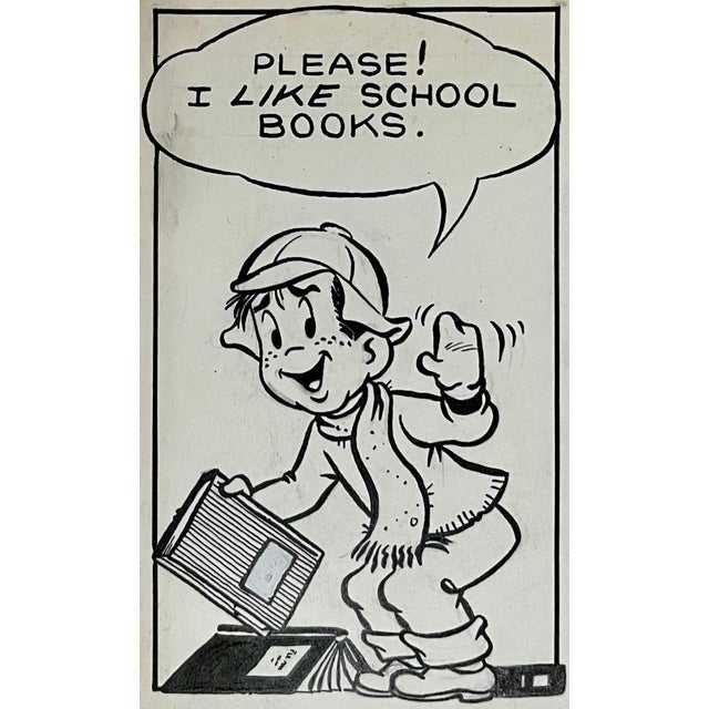 1950s Jerry Walter & Linda Walter, Rare 1950s Original Syndicated Ink Drawing Cartoon Strip Susie Q Smith Comic Art, c. 1954 For Sale - Image 5 of 6