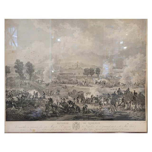 Exceptional engraving made by the engraver Jacques-Joseph Coiny, following Louis-François Lejeune's painting of the Battle...